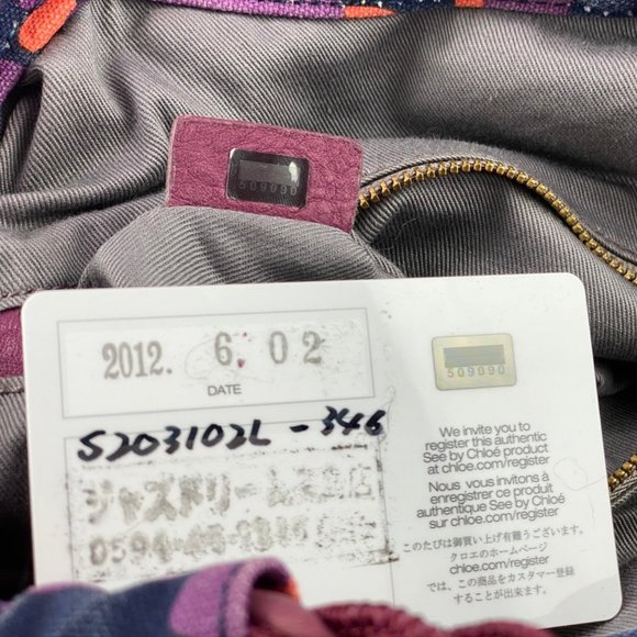 Authentic See By Chloe Canvas Hobo Bag - Picture 8 of 8